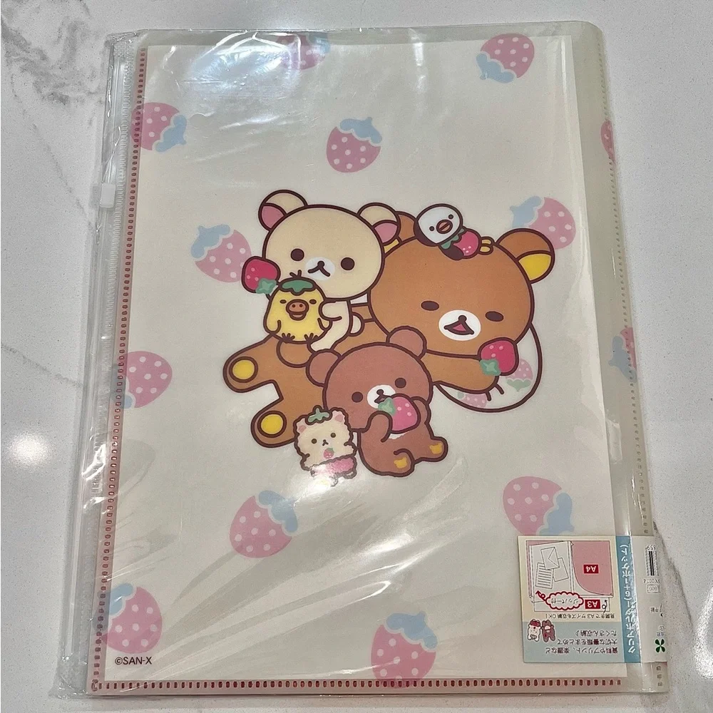 Korilakkuma Full of Strawberry Day Multi-Slot A4 File Folder